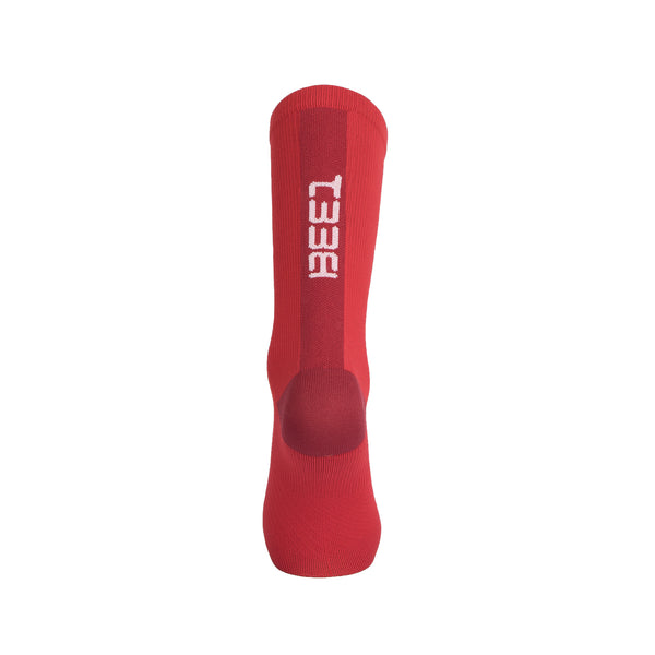 Calza ciclismo Bee1 dai caratteri decisi, colore rosso