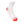 Load image into Gallery viewer, Calza ciclismo Bee1 leggera colore bianco e scarlatto fluo con lavorazioni su piede e gamba
